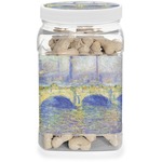 Waterloo Bridge by Claude Monet Dog Treat Jar