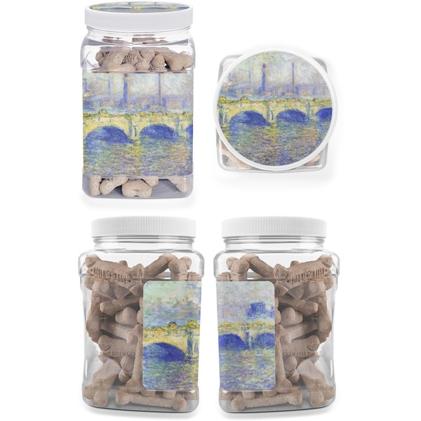 Waterloo Bridge Pet Treat Jar - Multiple Angles