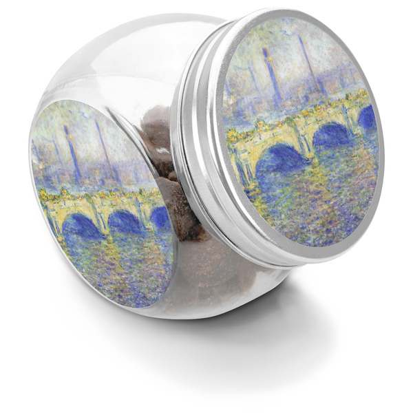 Custom Waterloo Bridge by Claude Monet Puppy Treat Jar