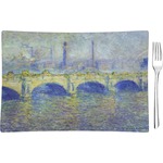 Waterloo Bridge by Claude Monet Rectangular Glass Appetizer / Dessert Plate - Single or Set