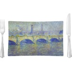 Waterloo Bridge by Claude Monet Rectangular Glass Lunch / Dinner Plate - Single or Set