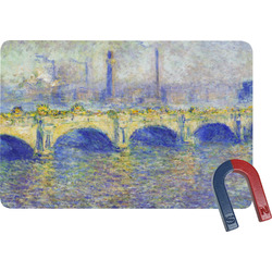 Waterloo Bridge by Claude Monet Rectangular Fridge Magnet