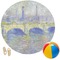 Waterloo Bridge by Claude Monet Round Beach Towel