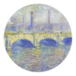Waterloo Bridge by Claude Monet Round Decal - Large
