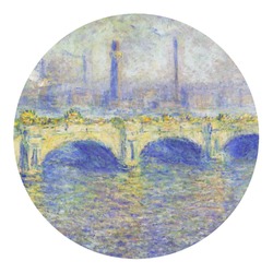 Waterloo Bridge by Claude Monet Round Decal