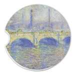 Waterloo Bridge by Claude Monet Sandstone Car Coaster - Single