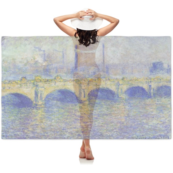 Custom Waterloo Bridge by Claude Monet Sheer Sarong