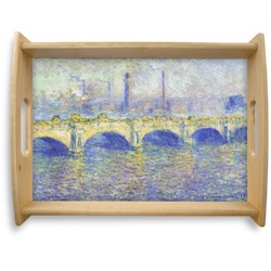 Waterloo Bridge by Claude Monet Natural Wooden Tray - Large
