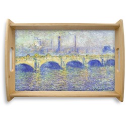 Waterloo Bridge by Claude Monet Natural Wooden Tray - Small