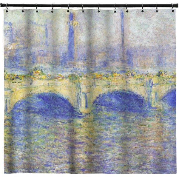Custom Waterloo Bridge by Claude Monet Shower Curtain - Custom Size