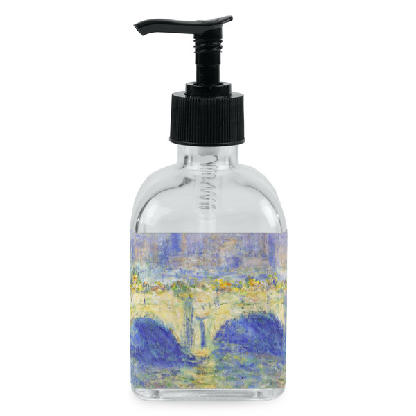 Custom Waterloo Bridge by Claude Monet Glass Soap & Lotion Bottle - Single Bottle