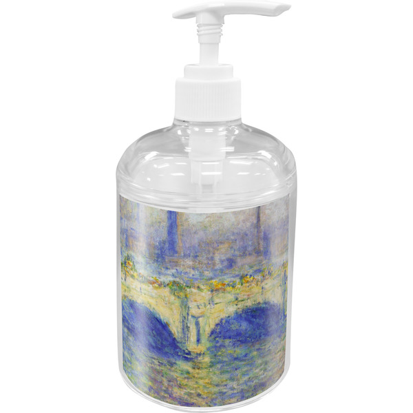 Custom Waterloo Bridge by Claude Monet Acrylic Soap & Lotion Bottle