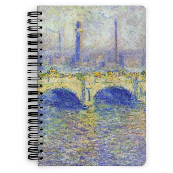 Custom Waterloo Bridge by Claude Monet Spiral Notebook