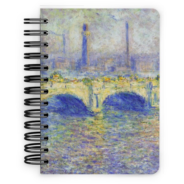Custom Waterloo Bridge by Claude Monet Spiral Notebook - 5x7