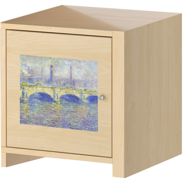 Waterloo Bridge Square Wall Decal on Wooden Cabinet