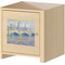 Waterloo Bridge Square Wall Decal on Wooden Cabinet