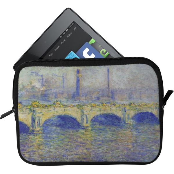 Custom Waterloo Bridge by Claude Monet Tablet Case / Sleeve - Small