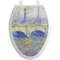 Waterloo Bridge by Claude Monet Toilet Seat Decal - Elongated