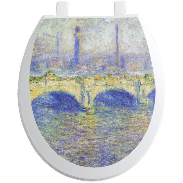 Custom Waterloo Bridge by Claude Monet Toilet Seat Decal