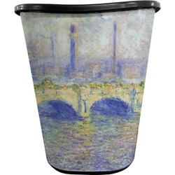 Waterloo Bridge by Claude Monet Waste Basket - Double Sided (Black)