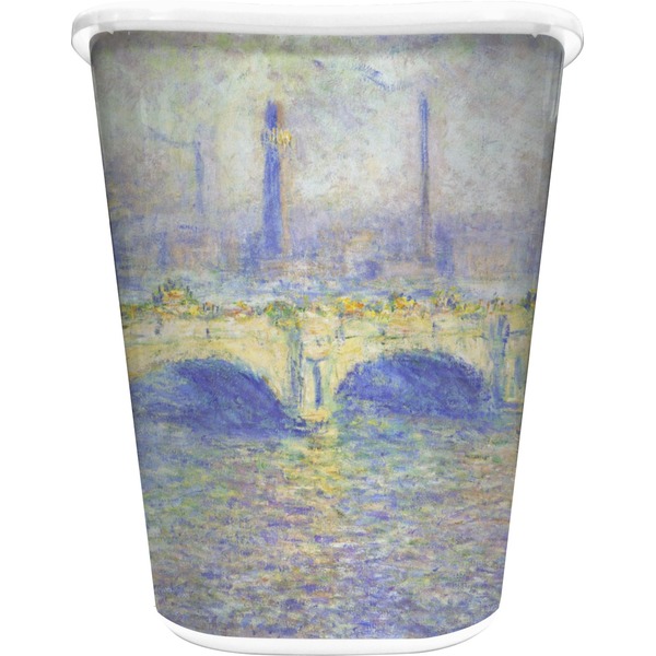 Custom Waterloo Bridge by Claude Monet Waste Basket