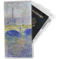 Waterloo Bridge by Claude Monet Travel Document Holder