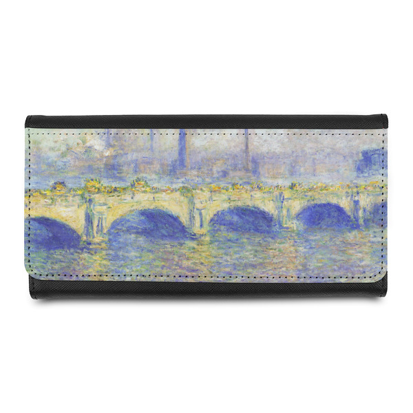 Custom Waterloo Bridge by Claude Monet Leatherette Ladies Wallet