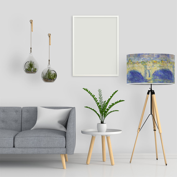 Waterloo Bridge by Claude Monet 12" Drum Lampshade - LIFESTYLE
