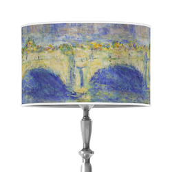 Waterloo Bridge by Claude Monet 12" Drum Lamp Shade - Poly-film