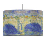 Waterloo Bridge by Claude Monet 12" Drum Pendant Lamp - Fabric
