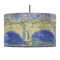 Waterloo Bridge by Claude Monet 12" Drum Pendant Lamp - Fabric