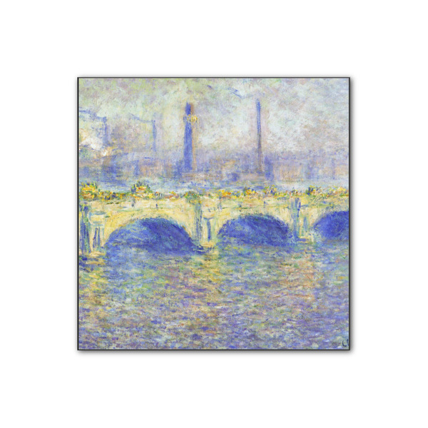 Custom Waterloo Bridge by Claude Monet Wood Print - 12x12