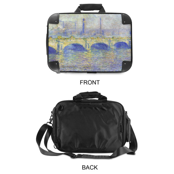 Waterloo Bridge by Claude Monet 15" Hard Shell Briefcase - APPROVAL
