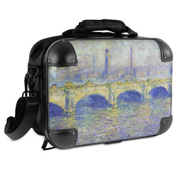 Waterloo Bridge by Claude Monet Hard Shell Briefcase - 15"