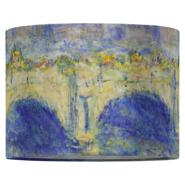 Waterloo Bridge by Claude Monet 16" Drum Lampshade - FRONT (Fabric)