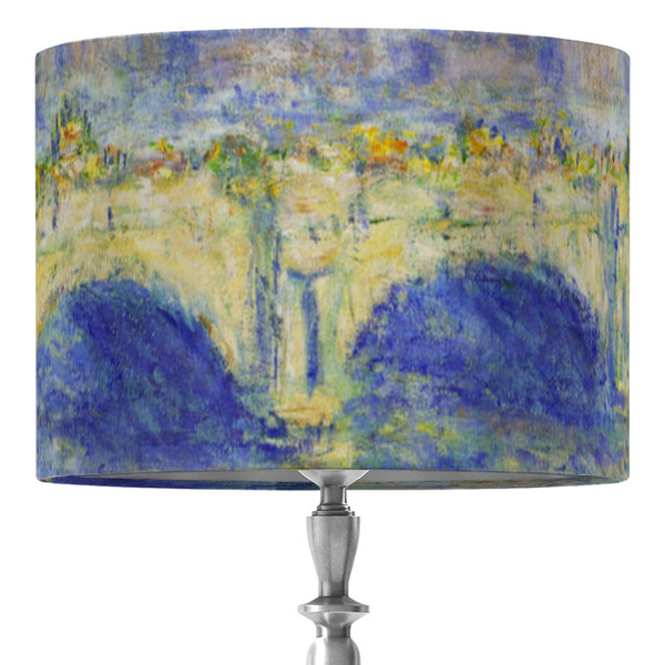 Custom Waterloo Bridge by Claude Monet 16" Drum Lamp Shade - Fabric