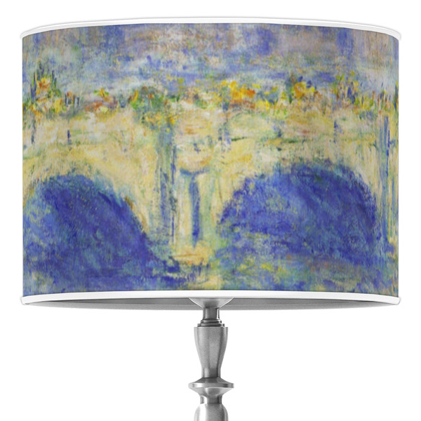 Custom Waterloo Bridge by Claude Monet 16" Drum Lamp Shade - Poly-film