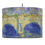 Waterloo Bridge by Claude Monet 16" Drum Pendant Lamp - Fabric
