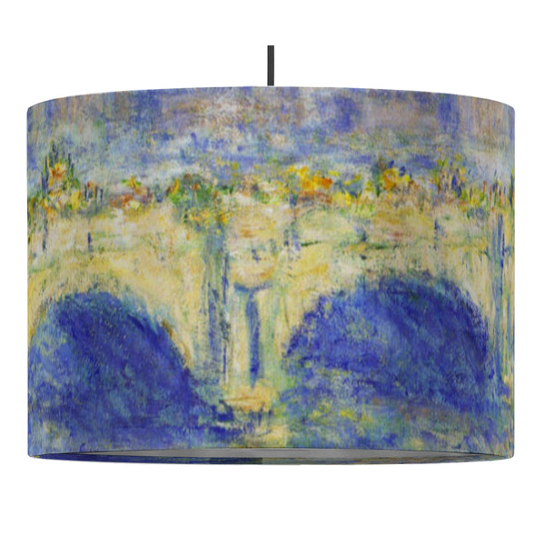 Waterloo Bridge by Claude Monet 16" Drum Lampshade - PENDANT (Fabric)