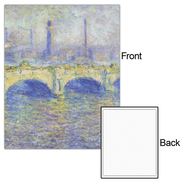 Waterloo Bridge by Claude Monet 16x20 - Matte Poster - Front & Back