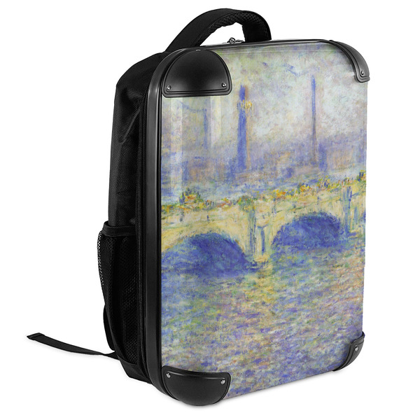 Waterloo Bridge by Claude Monet 18" Hard Shell Backpacks - ANGLED VIEW