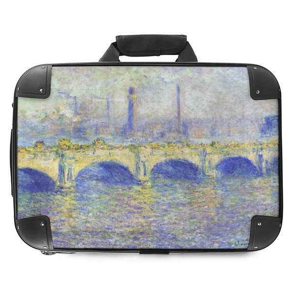 Custom Waterloo Bridge by Claude Monet Hard Shell Briefcase - 18"