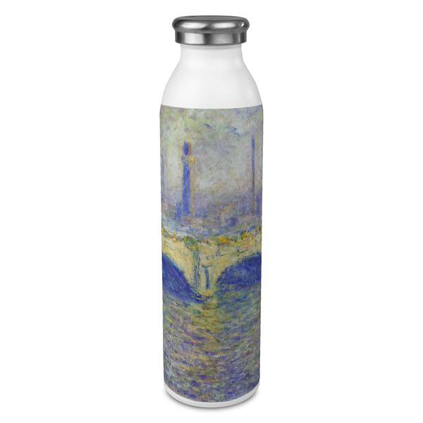 Custom Waterloo Bridge by Claude Monet 20oz Stainless Steel Water Bottle - Full Print