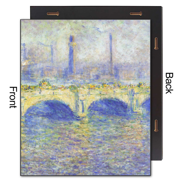 Waterloo Bridge by Claude Monet 20x24 Wood Print - Front & Back View