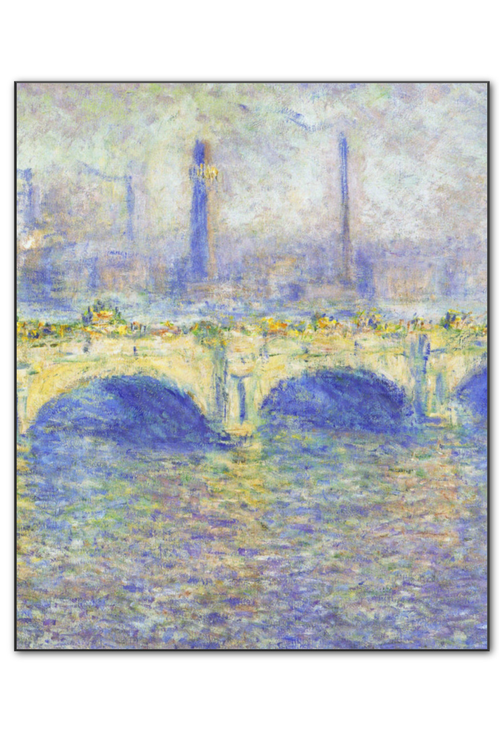 Custom Waterloo Bridge by Claude Monet Wood Prints | YouCustomizeIt