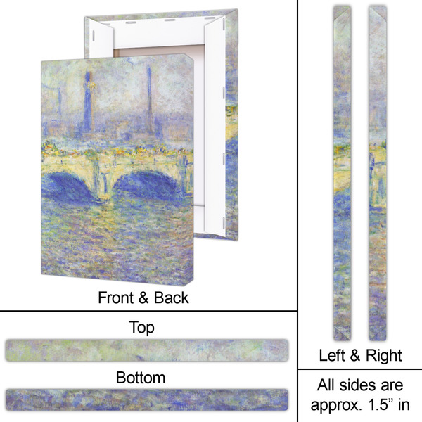 Waterloo Bridge by Claude Monet 20x30 - Canvas Print - Approval