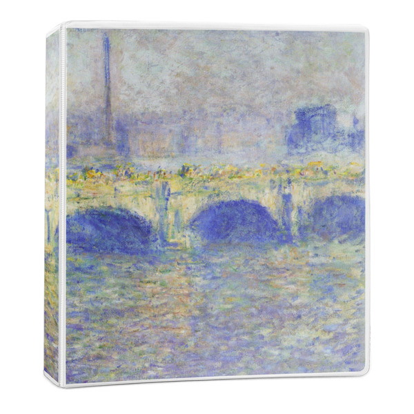 Custom Waterloo Bridge by Claude Monet 3-Ring Binder - 1 inch
