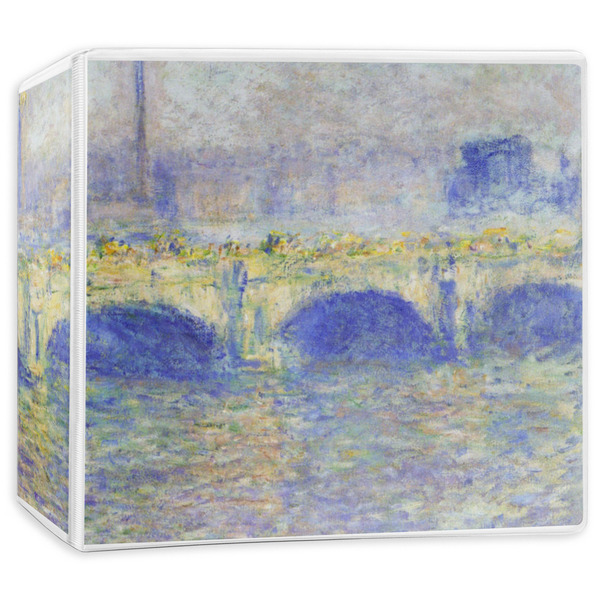 Custom Waterloo Bridge by Claude Monet 3-Ring Binder - 3 inch