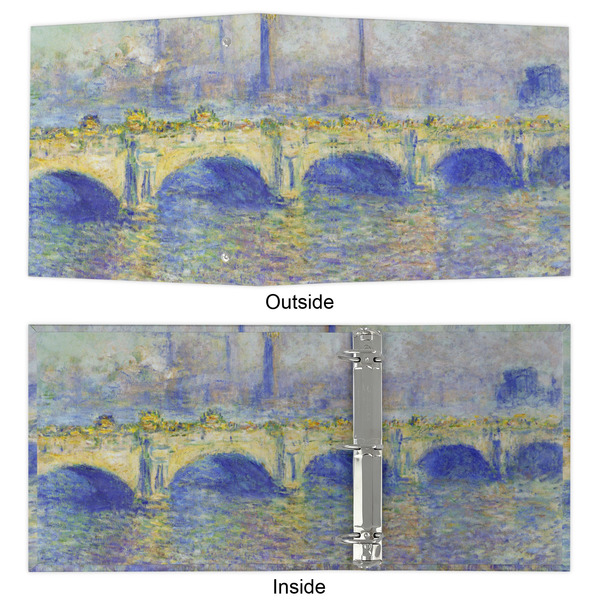 Waterloo Bridge by Claude Monet 3 Ring Binders - Full Wrap - 2" - APPROVAL