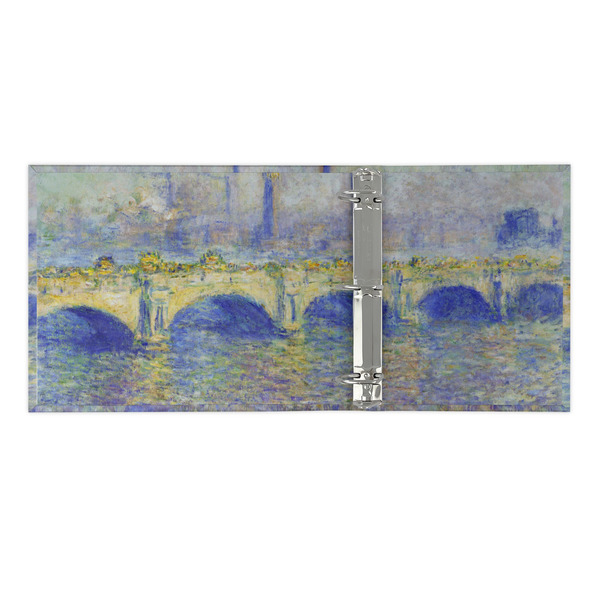 Waterloo Bridge by Claude Monet 3 Ring Binders - Full Wrap - 2" - OPEN INSIDE